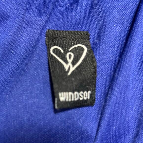 Windsor Royal Blue Flowy Ruffle Mini Dress-Size 13/14 - Picture 6 of 11